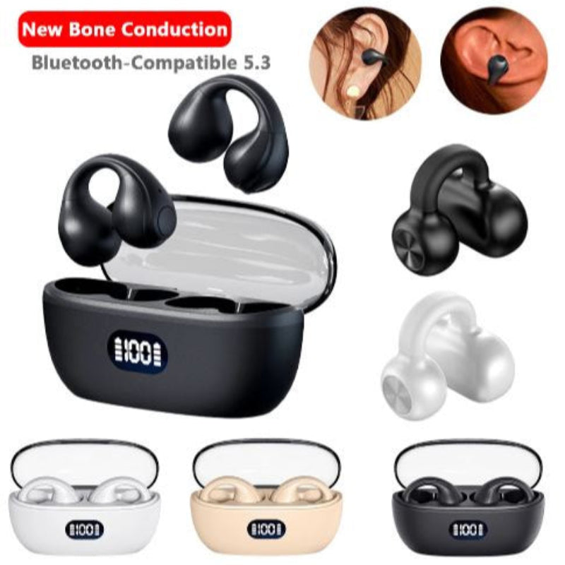 🎧 Audífonos Bluetooth F50 – Diseño Clip para Oreja & Sonido 3D