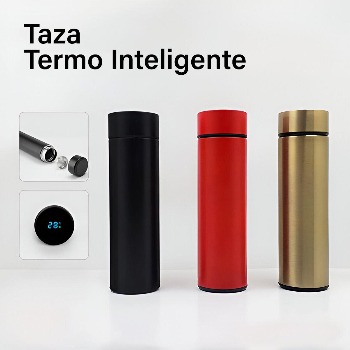 🌡️ Termo con Indicador Digital de Temperatura TMIT01 – Tecnología y Estilo