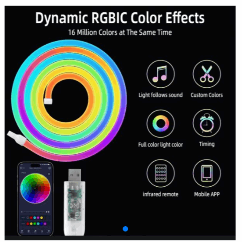 Cinta Led De Neón rgbic 480l-5m - TRENDY BLEND