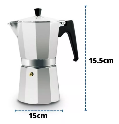 ☕ Cafetera Italiana Clásica – 300ml (6 Tazas) | Espresso Auténtico en Minutos