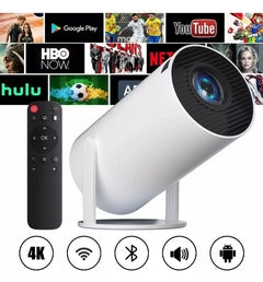 🎬 Miniproyector Portátil HY300 4K – Cine en Casa Profesional en 1 Click
