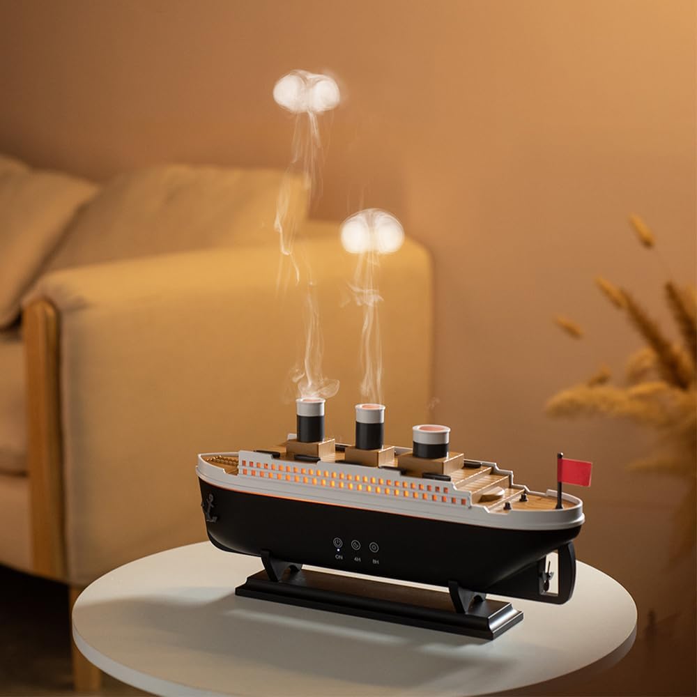 ✨ Humidificador "Rain Cloud" – Diseño Titanic + Aromaterapia Relajante