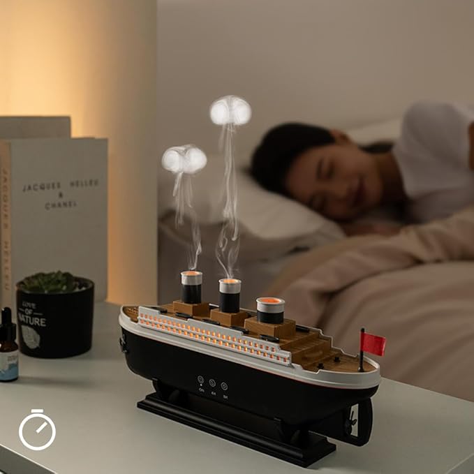 ✨ Humidificador "Rain Cloud" – Diseño Titanic + Aromaterapia Relajante