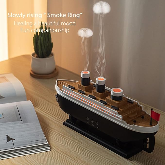 ✨ Humidificador "Rain Cloud" – Diseño Titanic + Aromaterapia Relajante