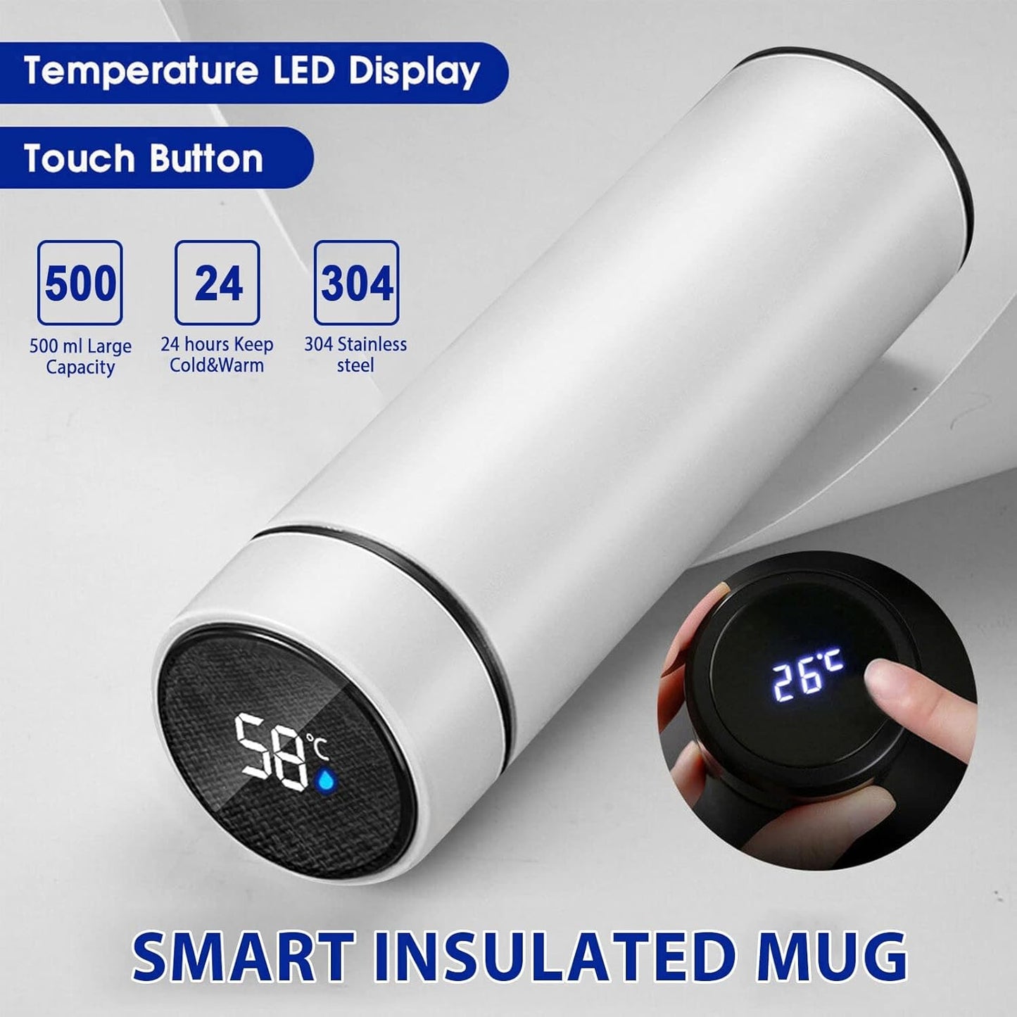 🌡️ Termo con Indicador Digital de Temperatura TMIT01 – Tecnología y Estilo