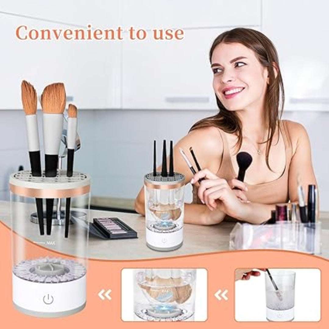 Limpiador de brochas para maquillaje cilindro - TRENDY BLEND
