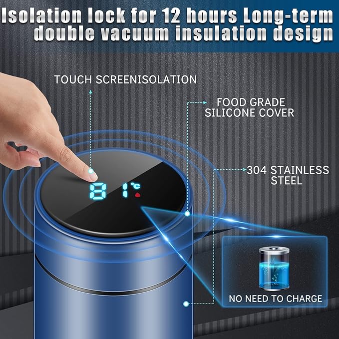 🌡️ Termo con Indicador Digital de Temperatura TMIT01 – Tecnología y Estilo