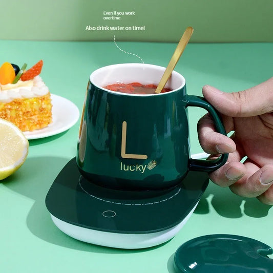☕ Taza Calentadora Eléctrica Lucky – ¡Mantén Tu Café o Té Caliente Por Horas!