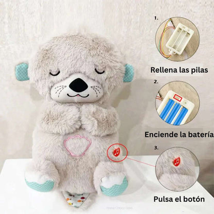 Nutria Peluche Que Respira Luz Y Sonido