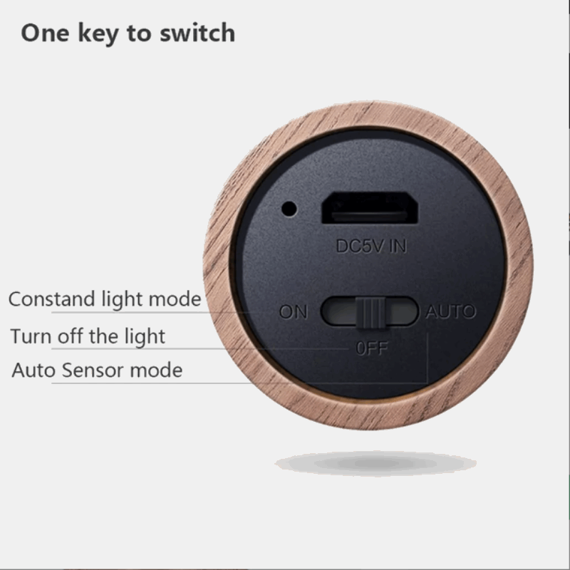 Lampara magnética recargable con sensor