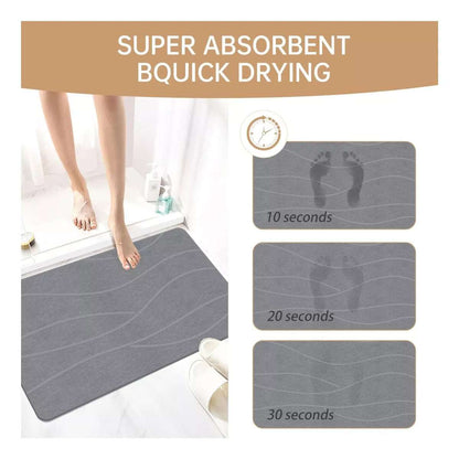 Tapete Piedra Diatomita Ultra Absorbente