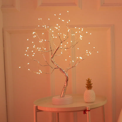 💡 LAMPARA ARBOL LED BONSAI MESA DE NOCHE