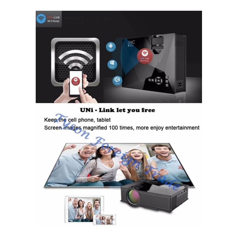 🎥 Proyector UC68S WiFi 1200 Lúmenes | Cine en Casa Full HD