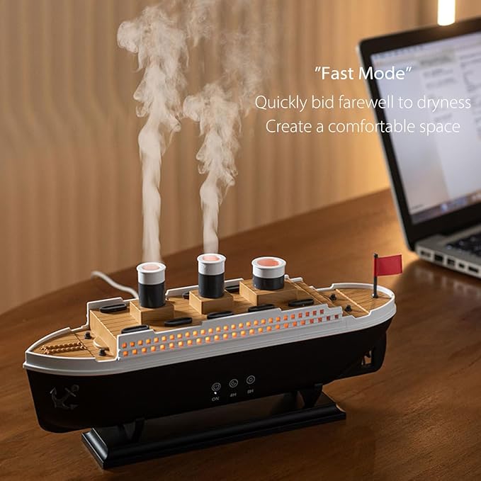✨ Humidificador "Rain Cloud" – Diseño Titanic + Aromaterapia Relajante