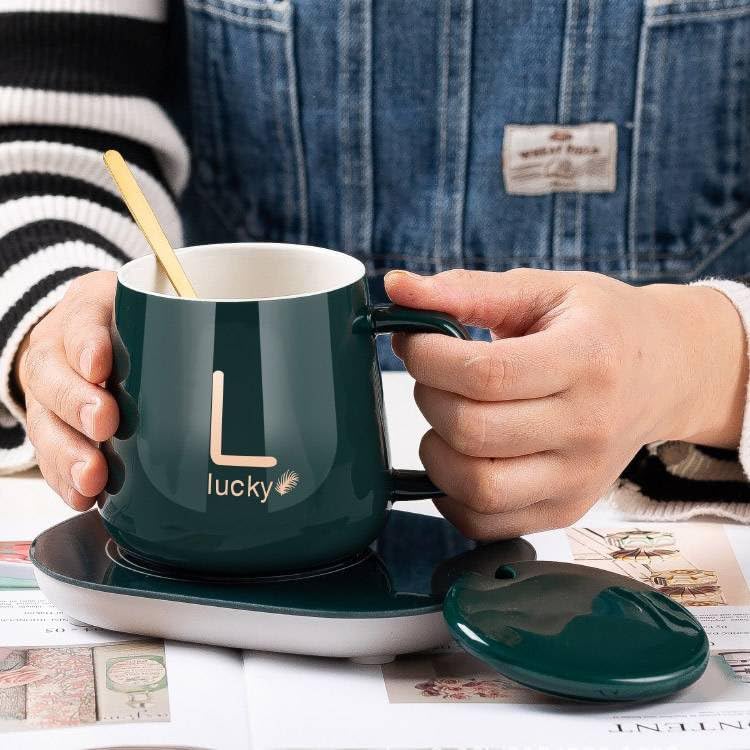 ☕ Taza Calentadora Eléctrica Lucky – ¡Mantén Tu Café o Té Caliente Por Horas!