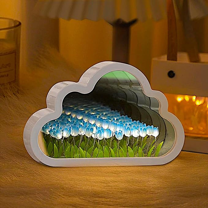 ☁️✨ Lámpara Nube Tulipán DIY – Luz Nocturna Mágica para Decorar