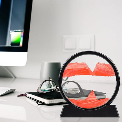 ⏳ Reloj de Arena Decorativo 3D – Paisajes de Arena en Movimiento