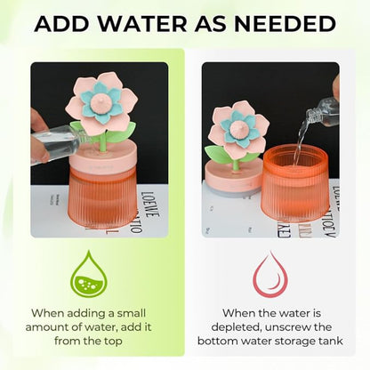 🌸 Humidificador de Flor con Luz LED – Aromaterapia y Niebla Suave para tu Hogar