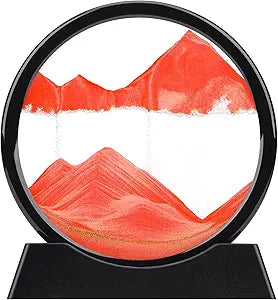 ⏳ Reloj de Arena Decorativo 3D – Paisajes de Arena en Movimiento
