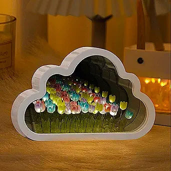 ☁️✨ Lámpara Nube Tulipán DIY – Luz Nocturna Mágica para Decorar