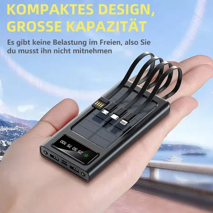 ☀️ Power Bank Solar 10,000mAh – Doble USB + Linterna | Carga Sostenible