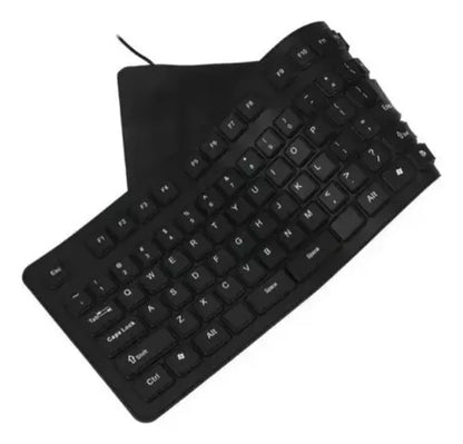 🌊 Teclado Flexible de Silicona – Ultraportátil, Impermeable y Antideslizante