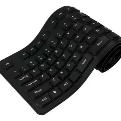 🌊 Teclado Flexible de Silicona – Ultraportátil, Impermeable y Antideslizante