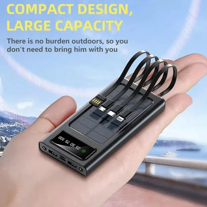 ☀️ Power Bank Solar 10,000mAh – Doble USB + Linterna | Carga Sostenible