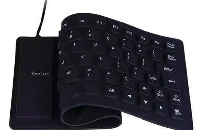 🌊 Teclado Flexible de Silicona – Ultraportátil, Impermeable y Antideslizante