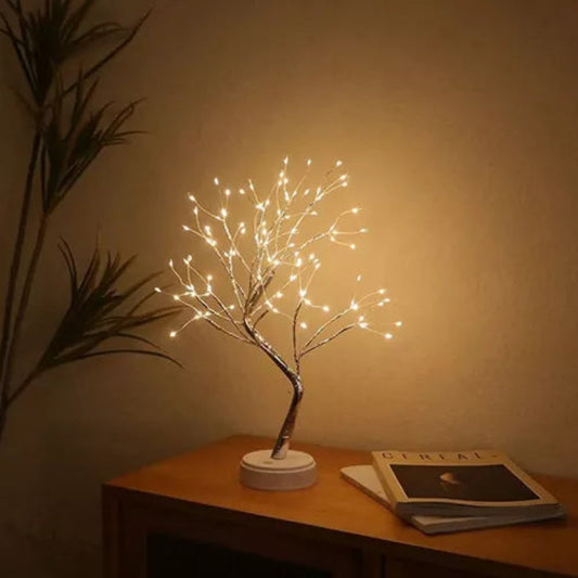 💡 LAMPARA ARBOL LED BONSAI MESA DE NOCHE
