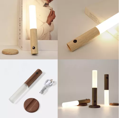 💡 Lámpara Magnética Recargable con Sensor de Movimiento – Luz Nocturna Inteligente